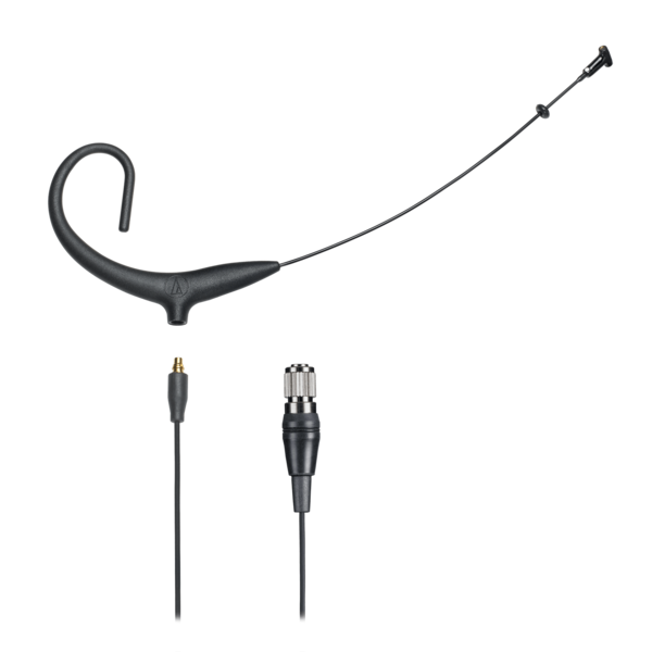 MICROSET CARDIOID CONDENSER HEADWORN MICROPHONE WITH 55" DETACHABLE CABLE TERMINATED WITH